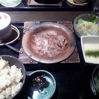 銀座 竹の庵 5丁目本店 - イベリコ豚タン塩定食