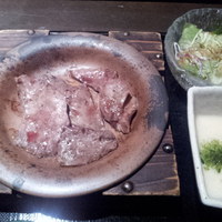銀座 竹の庵 5丁目本店 - イベリコ豚タン塩定食アップ