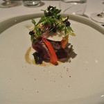 リストランテ カノフィーロ - 塩釜産天然本鮪のクルード、セミドライトマトとペペロナータ