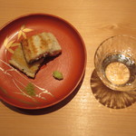 鮨 さかい - 博多湾の海鰻、一口の土用酒と