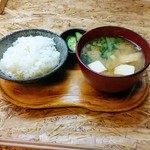 ドウラク - ご飯＆お味噌汁＆漬物