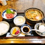 朝日屋 - おすすめ定食（味噌煮込み）１２６０円