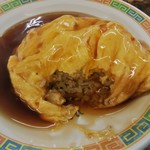 餃子の王将 中央駅店 - 中身の炒飯