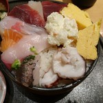 Sushi Sada - チラシ上部を取り皿へ移動