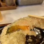 うどん 丸香 - 野菜天盛 かぼちゃアップ