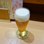 塩竈 しらはた - ［2019/08］生ビール・キリン一番搾り(550円)