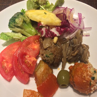 Focacceria la Brianza - ビュッフェ：野菜中心に選んでみた