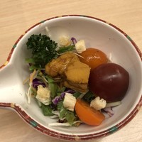 函館うに むらかみ 日本生命札幌ビル店 - 中皿 焼きうに入りサラダ