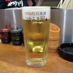 やきとり 正や - 生ビール