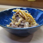 家庭料理 小川 - 牛肉 新しょうが