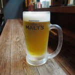 いかやき やまげん - 生ビール