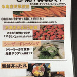 食処はる 澤の家 - メニュー裏。