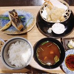 いまが旬 あ・うん - さわらの塩焼きと天ぷら定食
