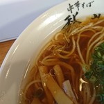 中華そば 秋山  - スープ 麺アップ
