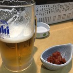 Izakaya Maruichi - 生ビールとチャンジャ