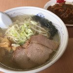 佐久良 - 塩ラーメン＋半カレー780円