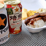 ヤミーバーベキュー - ビールと一緒に