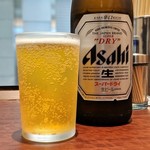 中華そば ふくろう食堂 - ビール（中瓶）