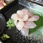 ろばたやき山ろく - ささみの刺身