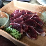 ろばたやき山ろく - 砂ずりの刺身