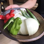 ろばたやき山ろく - 焼き野菜盛り合わせ