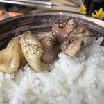 ろばたやき山ろく - 地鶏塩焼きオンザライス♡