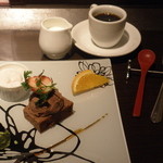 ワイン懐石 銀座 囃shiya - デザート盛り合わせとホットコーヒー