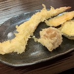 東山グランドホテル - 天ぷら（海老、ズッキーニ、カボチャ、饅頭）