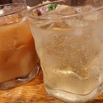 立呑み とだか - ボンタン飴のお酒＆生おろしサワーもも