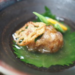 山ごぼう - 里芋団子葛あんかけ