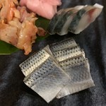 Sake Dining Yamato - 小肌、〆鯖、赤貝