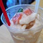 スワンズカフェ ジューススタンド - 犬山産完熟桃ミルクスムージー