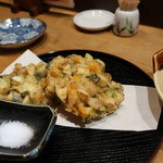奈良 - 夏野菜のかき揚げ