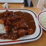 青森県立中央病院 外来食堂 - カツカレー。