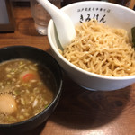 江戸前煮干中華そば　きみはん - 梅香るつけめん並盛味玉