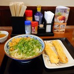 丸亀製麺 - ぶっかけ冷の大＋天ぷら２