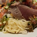 麺屋 六感堂 - 六感堂式 鰹の冷やし中華＋鰹のたたき増し