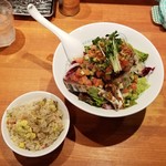 麺屋 六感堂 - 六感堂式 鰹の冷やし中華＋鰹のたたき増し＋チャコ飯