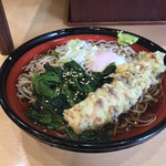 そばの神田 東一屋 - アサソバビンボー！  
      冷やし朝そば＋ちくわ天！