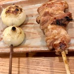 とり喜 - 小玉ねぎとかしわ