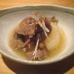 蕎麦 案山子 - 牛すじ大根