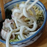 めん八食堂 - 麺が、暴れます(笑)