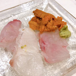 うを徳 - 魚荒＆マナガツオ＆海胆