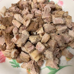 野菜みそラーメン 鬼首 - 残りモノは角切りに