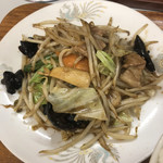 桂香 - 五目野菜肉炒めアップ