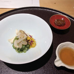 馳走 啐啄一十  - 渡り蟹とミル貝。旨味が凝縮されています。胡瓜と土佐酢でさっぱりと☆彡