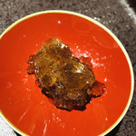 馳走 啐啄一十  - この煮凍りのようなコンソメジュレが絶品！！渡り蟹の殻を8時間煮詰めてつくったそうです(о´∀`о)
      