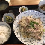 一福 - 豚バラもやし定食＝７５６円