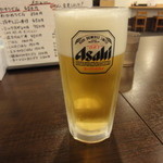 かすうどん18団 - 生ビール（中）