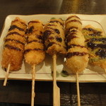 かすうどん18団 - 串あげセット（５本）